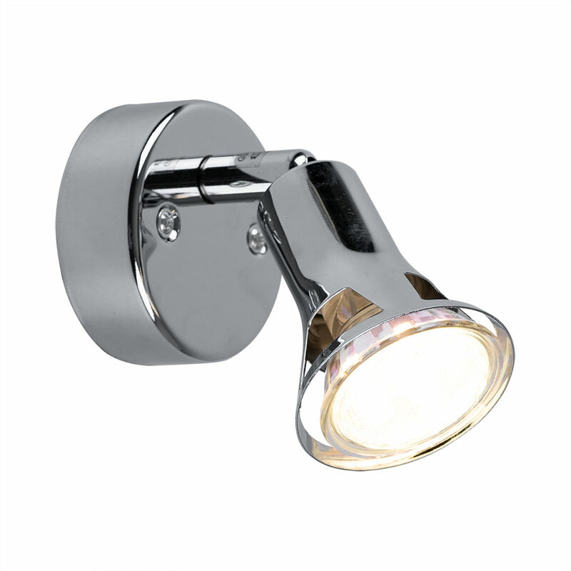 

Aplique de pared con punto LED, sala de estar, comedor, sala de trabajo, iluminación, foco cromado, lámpara giratoria