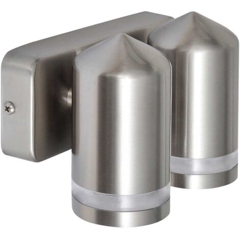 Aplique de pared cónico, LED e inoxidable vidaXL