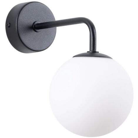 Aplique de pared Cumo negro, 1 luz