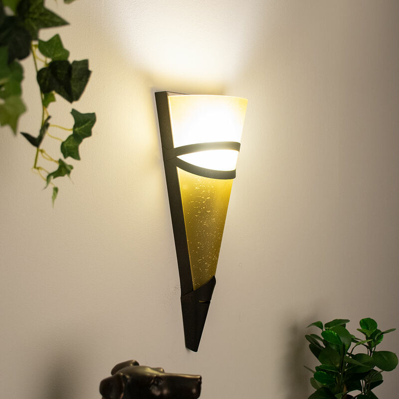 

Lámpara de pared vintage salón comedor dormitorio pasillo escalera iluminación antorcha focos lámpara de color óxido rústico en un juego que incluye
