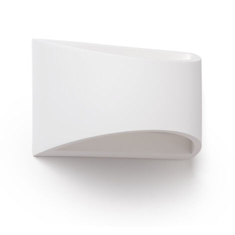 Aplique de Pared de Yeso Fosty Blanco