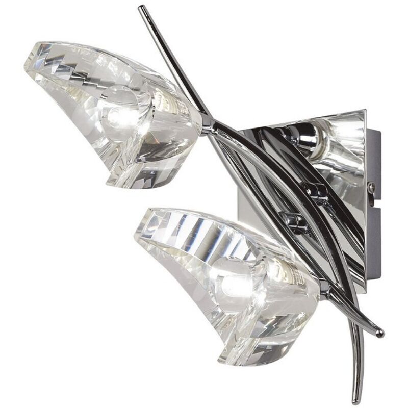 Inspired Mantra - Eclipse - Lámpara de pared Switched 2 luces G9, cromo pulido