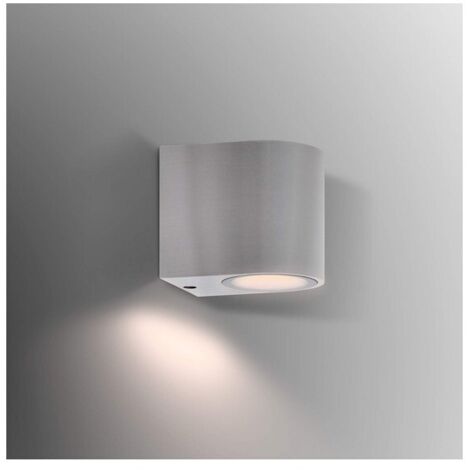 Aplique de Pared Exterior Aluminio Gala Plateado