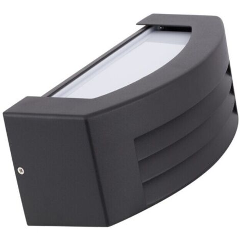Aplique de Pared Exterior de Aluminio Riva Negro