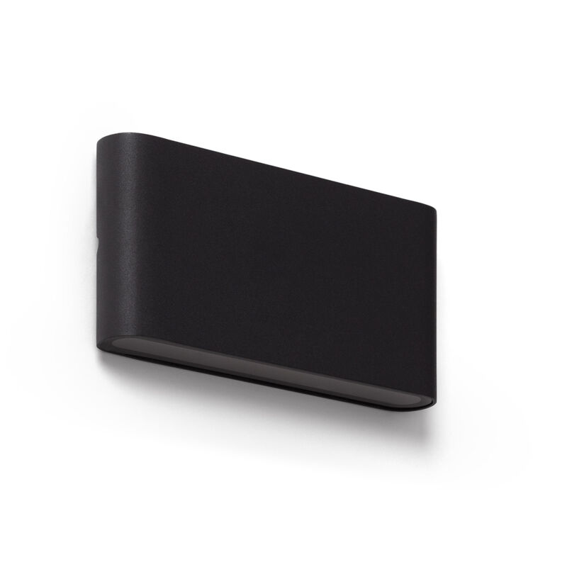 Aplique de Pared Exterior LED 12W Aluminio Rectangular Iluminación Doble Cara Luming 2700K - 3000K - 4000K Negro Seleccionable (Cálido-Neutro)