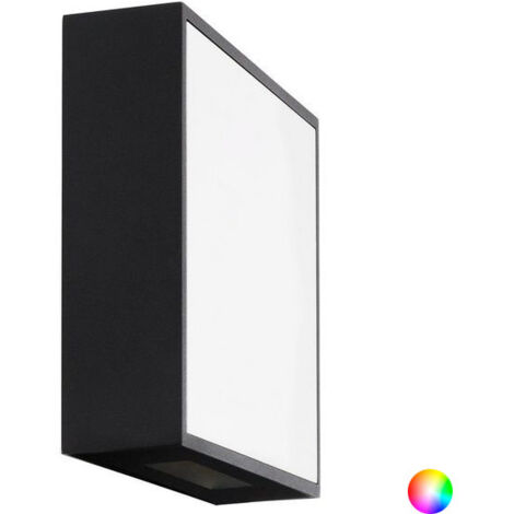 Aplique de Pared Exterior LED 6W de Aluminio Roma Negro 3000K Blanco Cálido