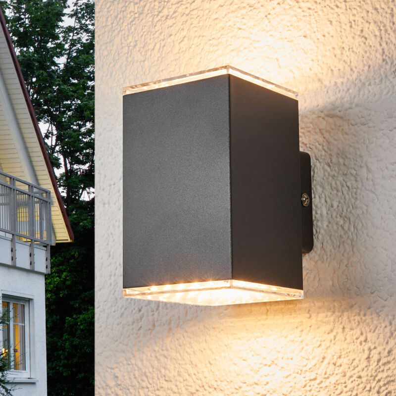 

Aplique de pared exterior LED Lydia, 2 llamas
