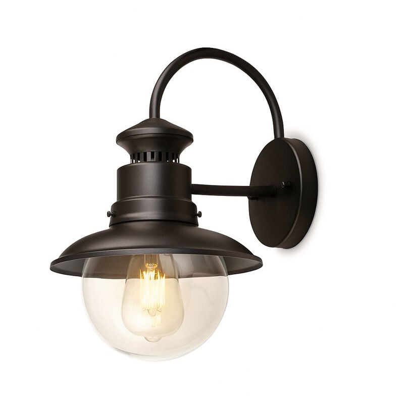 

Aplique de pared exterior 'LONDON' IP44 E27 | Negro
