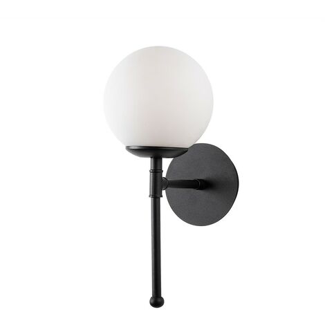 Aplique de pared Garet Negro