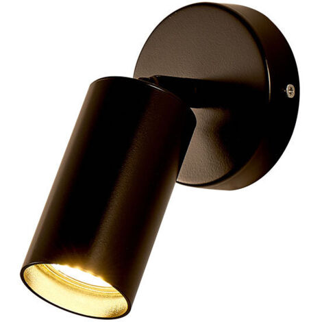 Aplique de pared giratorio para interiores, lámpara de lectura, lámpara para sala de estar/pasillo, aplique de pared, foco de cocina, lámpara de dormitorio, negro.