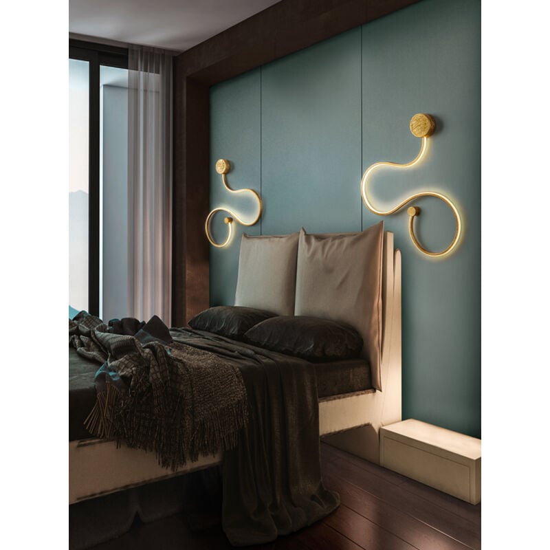 

Aplique de pared GRAFOS LED en pan de oro SCHULLER