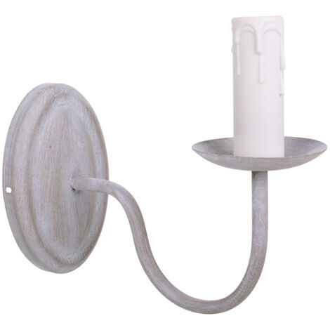 Aplique de pared gris 22,5x9,5x19