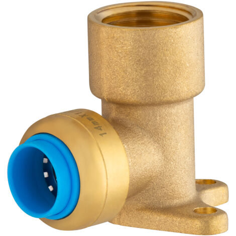 Aplique de pared hembra 15 x 21 mm diam. Latón de 14 mm QUICK PLOMBERIE