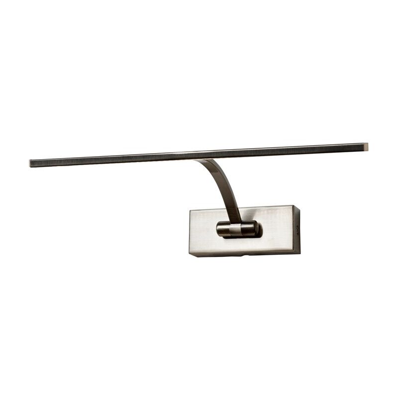 

Aplique de pared iluminacuadros LED 8W luz cálida | Niquel
