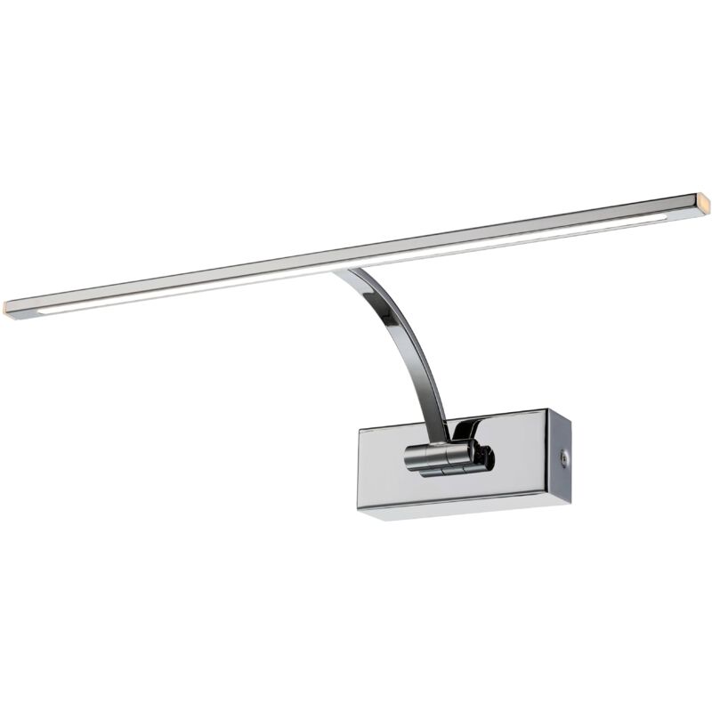 

Aplique de pared iluminacuadros LED 8W luz cálida | Cromo