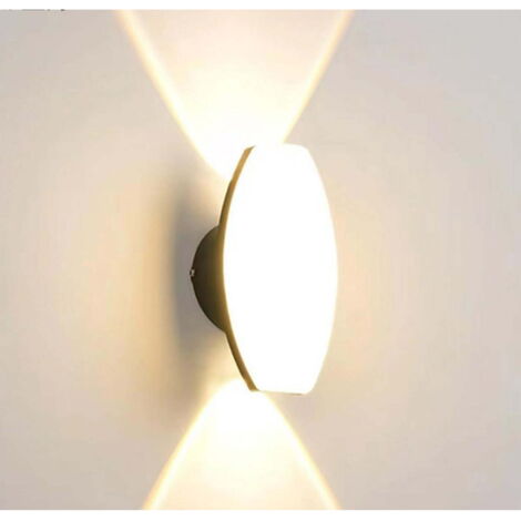 Aplique de pared interior, aplique de pared rectangular moderno, aplique de pared LED con iluminación hacia arriba y hacia abajo.