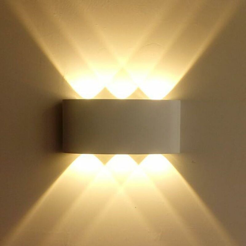 

Aplique de pared interior LED 6W iluminación exterior impermeable IP65 luces de aluminio debajo para dormitorio sala de estar escaleras jardín