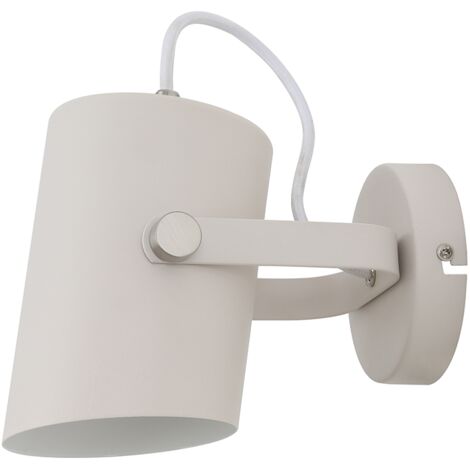 Aplique de Pared Interior Orientable de Aluminio Blanco · E27