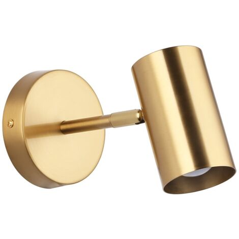 Aplique De Pared Interior Orientable "Gian" - E27 - Dorado