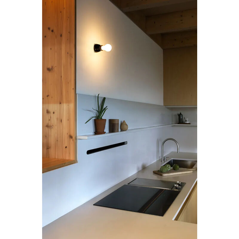 

Faro Barcelona - KERA Aplique de pared 62301 - NEGRO BRILLO