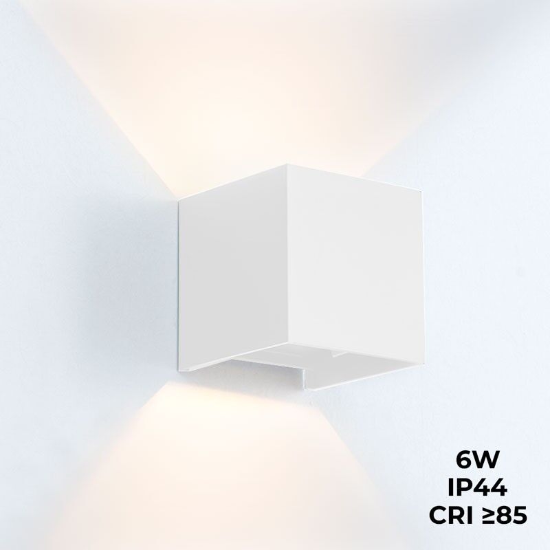 

Aplique de pared 'KURTIN' 6W apertura de luz regulable | Blanco