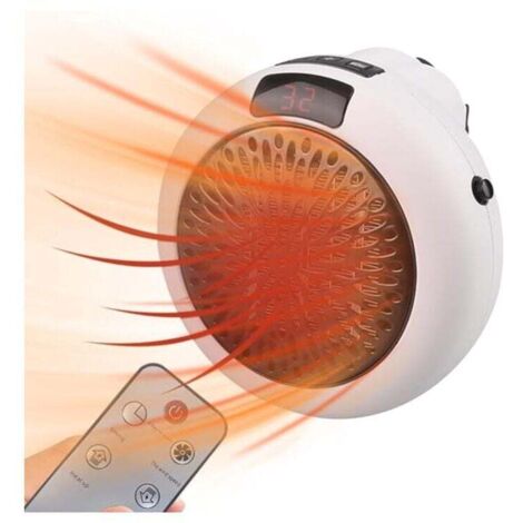 Aplique de pared KZQ "Radiador de vapor", mini calefactor eléctrico con mando a distancia, aplique de pared "Radiador de vapor para habitación", calefactor eléctrico de 400 W para baño, habitación y a
