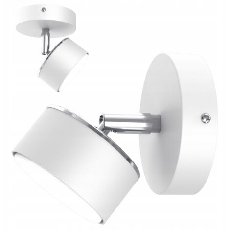 Aplique de pared, lámpara de techo, cromo blanco, móvil, LED GX53, lámpara pulida