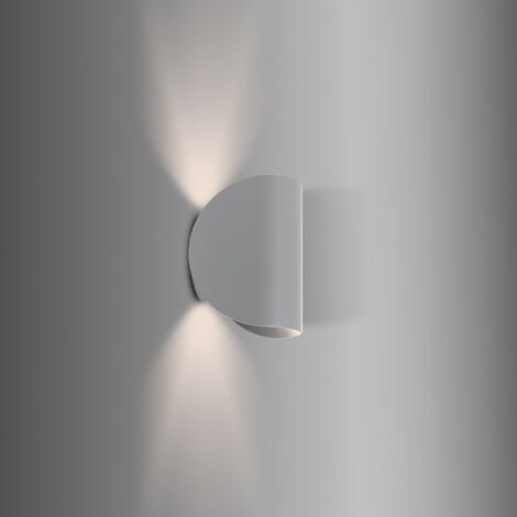 Aplique de Pared LED 6w de Aluminio Iluminación Doble Cara Gaia Gris 3000K Blanco Cálido