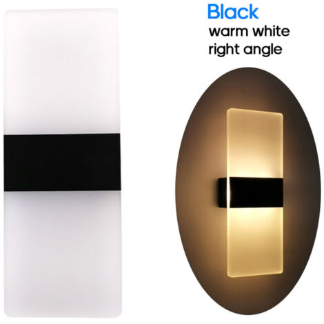Aplique de pared LED acrílico moderno de 6W, 85-265V CA, para dormitorio, balcón, pasillo, escalera.