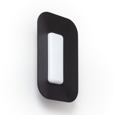 Aplique de Pared LED CCT Seleccionable 6W Rook Negro Negro