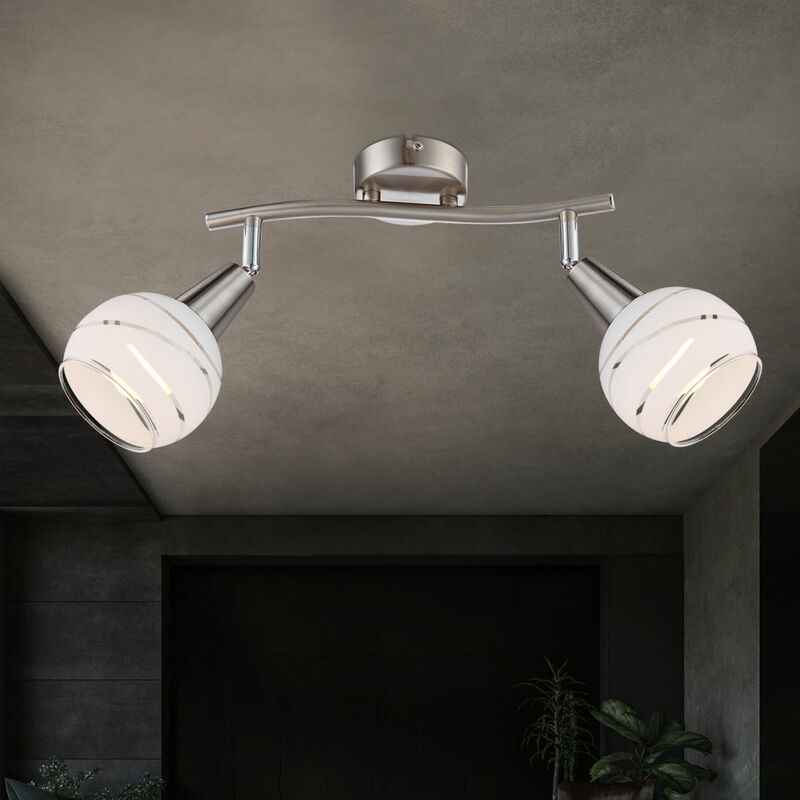 

Aplique de pared LED clásico, lámpara de techo para sala de estar, foco de vidrio, foco móvil