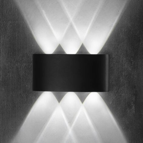 Aplique de pared LED de 6 W, aplique de pared para interior, aplique de pared impermeable para sala de estar, dormitorio, escalera, luz blanca.