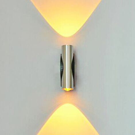 Aplique de pared LED de doble cara, 176-265V, luminaria de aluminio para interiores, ideal para dormitorio, escalera, pasillo, sala de estar y decoración de interiores.