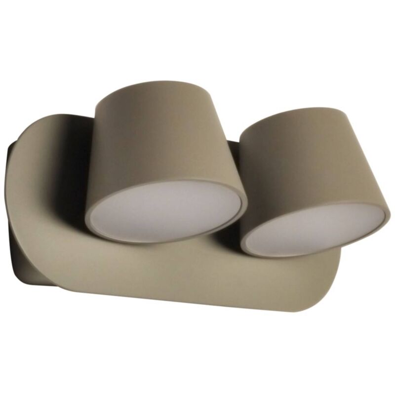 

Aplique de pared LED doble 'KOP-2' orientable 12W | Gris