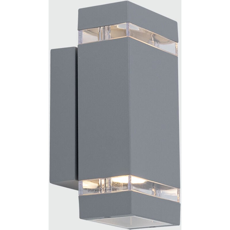 

Aplique de pared LED Focos Up Down Lámpara de trama Iluminación exterior en un conjunto que incluye bombillas LED