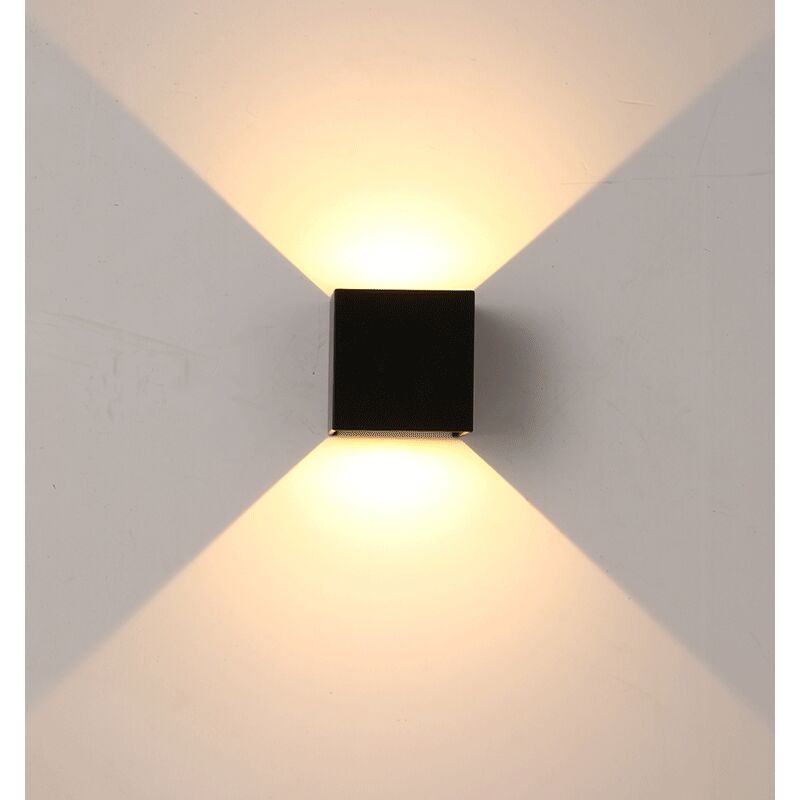 

Aplique de pared LED impermeable para interiores / exteriores, 2 piezas 6W