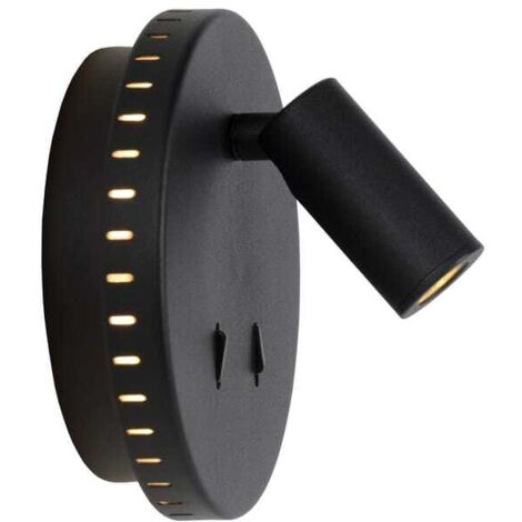 Aplique de pared LED, negro