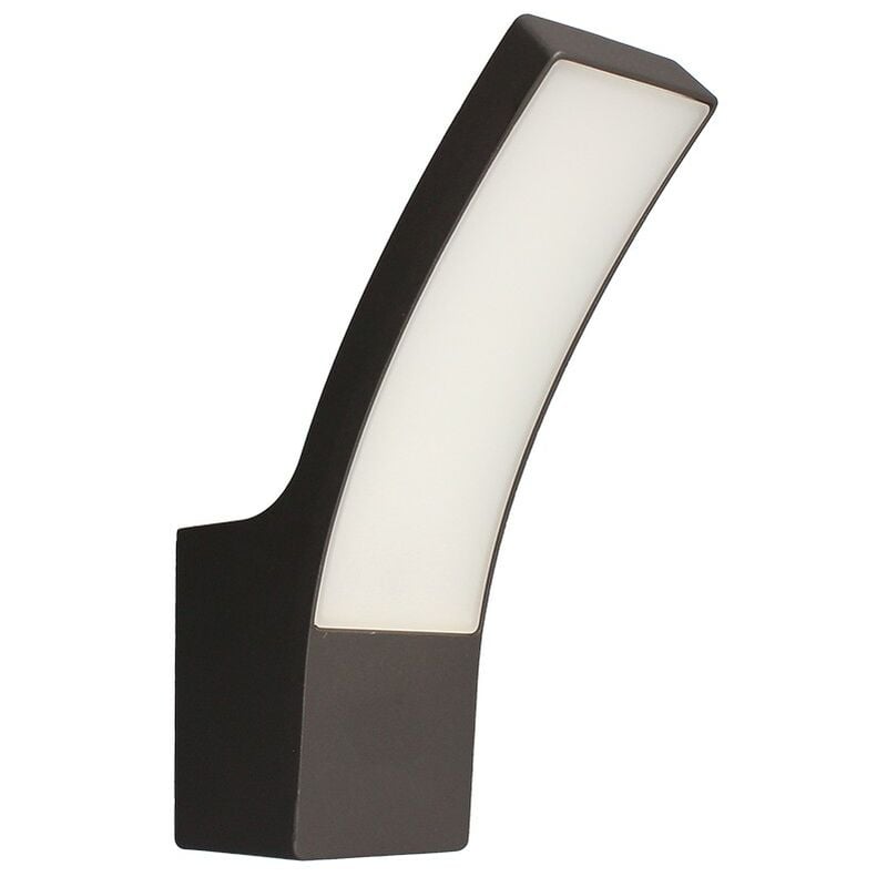 

Arev - Aplique de pared LED Outdoor CURVE 12,5W IP44 Blanco Cálido