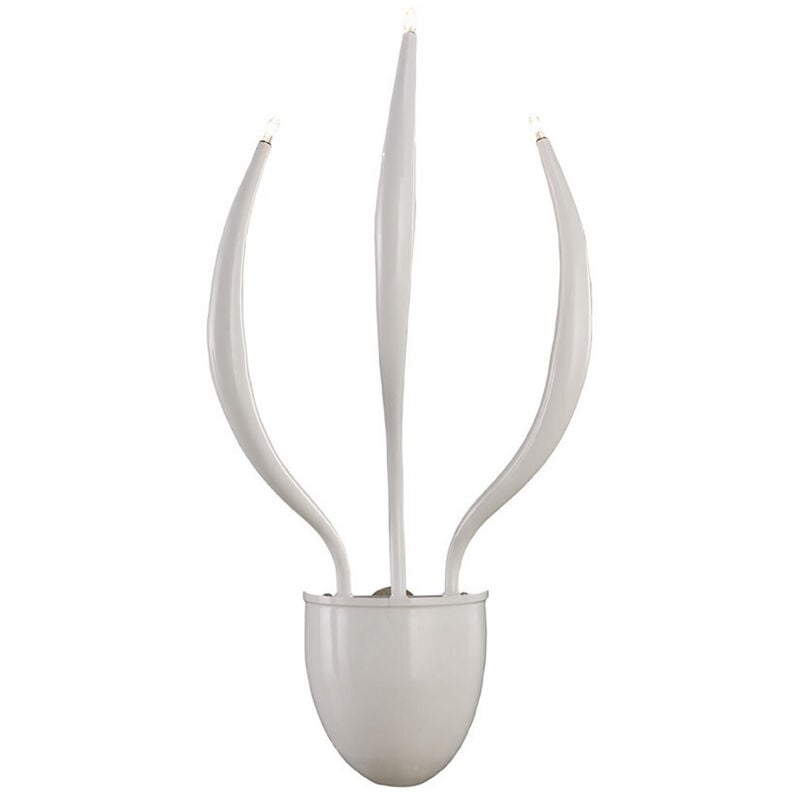 Inspired Llamas Aplique 3 Luces G4 Blanco, NO Compatible con LED/CFL