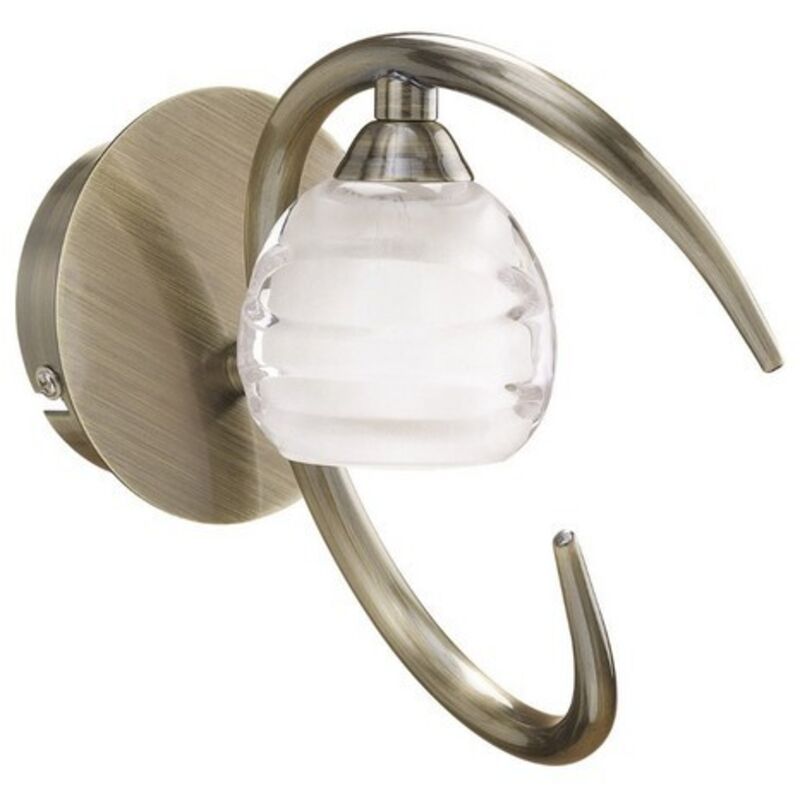 Inspired Mantra - Loop - Lámpara de pared Conmutada 1 luz G9 ECO, Latón envejecido