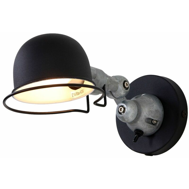 

Aplique de pared luminaria salón comedor iluminación estilo industrial lámpara de punto giratoria 7657ZW