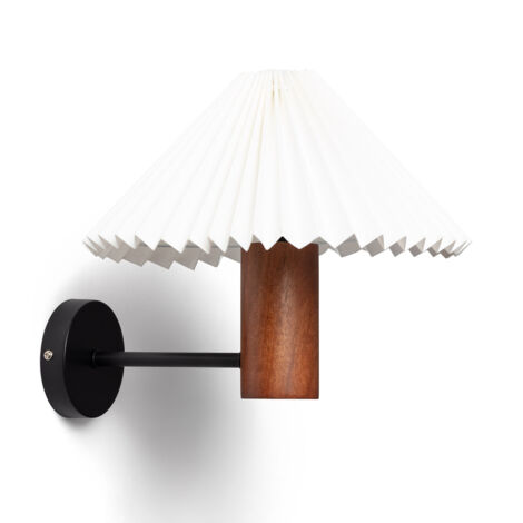 Aplique de Pared Madera Leonessa ILUZZIA Blanco Roto