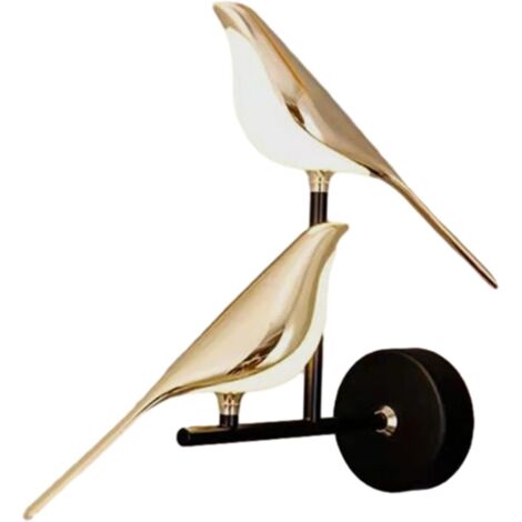 Aplique de pared Magpie, luz de pared para el hogar, luz de pared para la cabecera, luz de pared LED para interiores, luz de pared para granero, escalera, dormitorio, oficina/doble cabezal