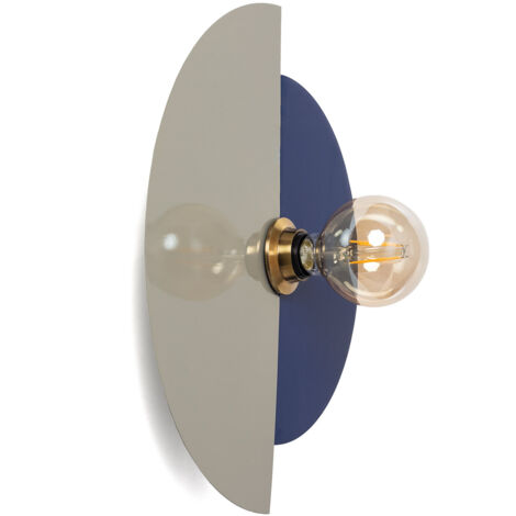 Aplique de Pared Metal Aluminio Dobrina   Azul