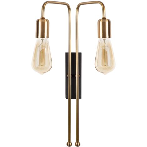 Aplique de pared, metal , anticuario

negro, 25x20x45, casquillo 2 x E 27 Max 40 W