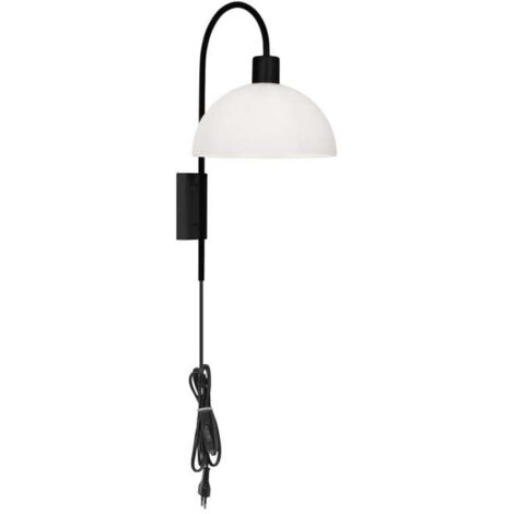 Aplique de pared modelo BELOS acabado negro, 40cm(alto) 20cm(ancho) 29cm(fondo)