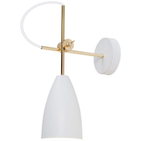 Aplique de pared modelo Manus acabado blanco. 37 cm(alto)10 cm(ancho)33 cm(largo)