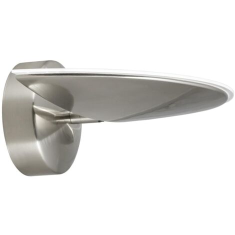 Aplique de pared modelo Nube acabado niquel satinado 10 cm(alto) 30 cm(ancho) 23 cm (fondo)