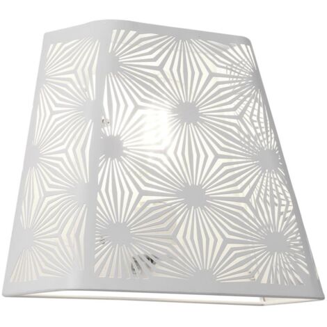 Aplique de pared modelo Nuria acabado blanco 25 cm(alto)22 cm(ancho)10 cm(largo)