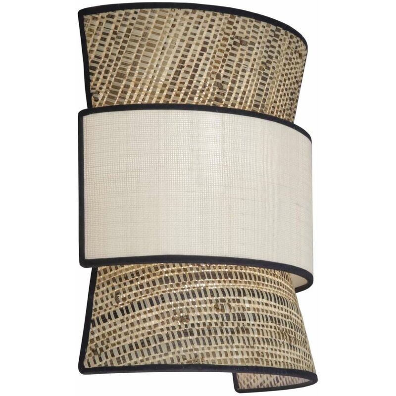 

Aplique de pared modelo Sabina acabado rafia-beig 35 cm(alto)30 cm(ancho)17 cm(largo)